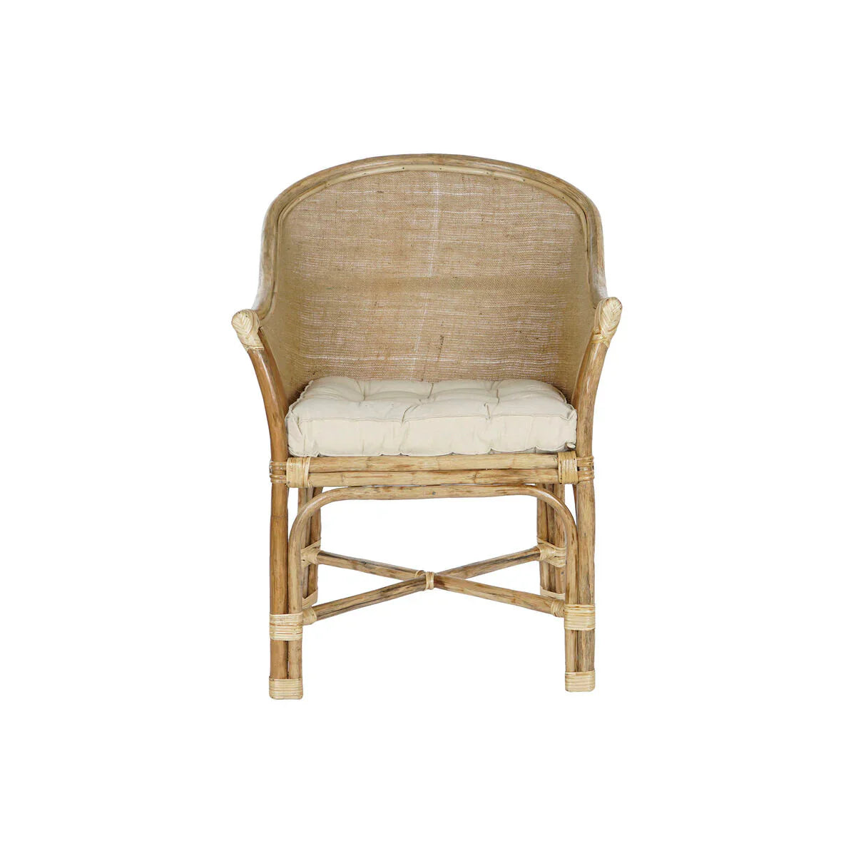 Fåtölj DKD Home Decor Vit Brun 66 x 50 x 90 cm